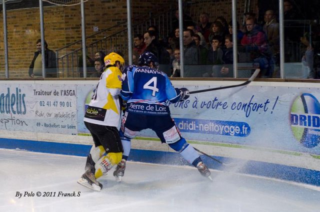 Photo hockey match Angers  - Strasbourg  le 15/01/2011
