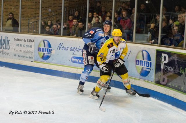 Photo hockey match Angers  - Strasbourg  le 15/01/2011
