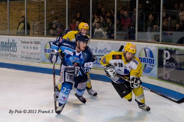 Photo hockey match Angers  - Strasbourg  le 15/01/2011