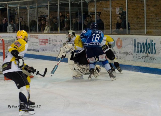 Photo hockey match Angers  - Strasbourg  le 15/01/2011