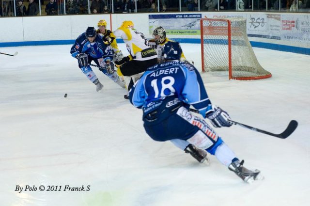 Photo hockey match Angers  - Strasbourg  le 15/01/2011