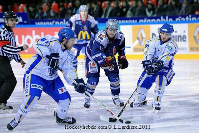 Photo hockey match Grenoble  - Villard-de-Lans le 22/01/2011