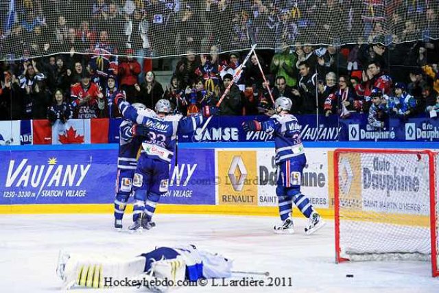 Photo hockey match Grenoble  - Villard-de-Lans le 22/01/2011