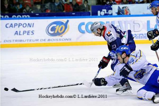 Photo hockey match Grenoble  - Villard-de-Lans le 22/01/2011
