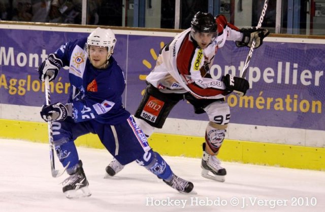 Photo hockey match Montpellier  - Bordeaux le 22/01/2011