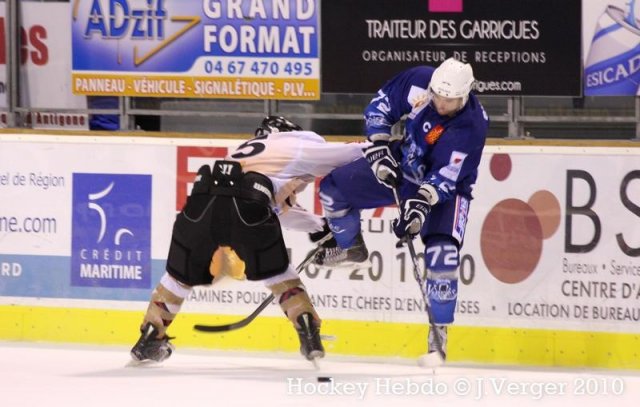 Photo hockey match Montpellier  - Bordeaux le 22/01/2011