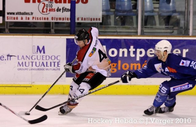 Photo hockey match Montpellier  - Bordeaux le 22/01/2011