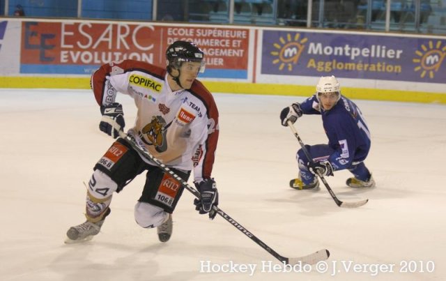 Photo hockey match Montpellier  - Bordeaux le 22/01/2011