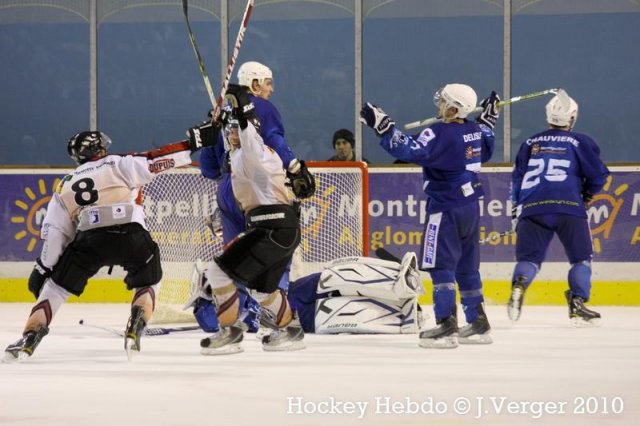 Photo hockey match Montpellier  - Bordeaux le 22/01/2011