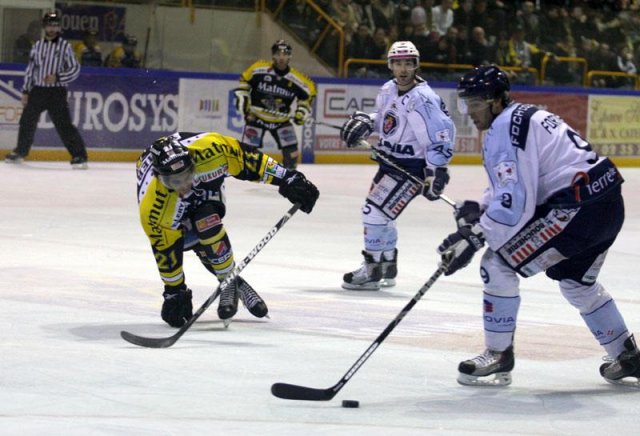 Photo hockey match Rouen - Angers  le 25/01/2011