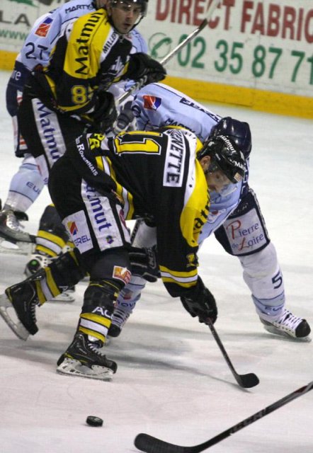 Photo hockey match Rouen - Angers  le 25/01/2011