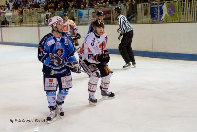 Photo hockey match Angers  - Amiens  le 27/01/2011