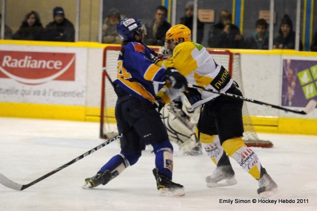Photo hockey match Dijon  - Strasbourg  le 28/01/2011