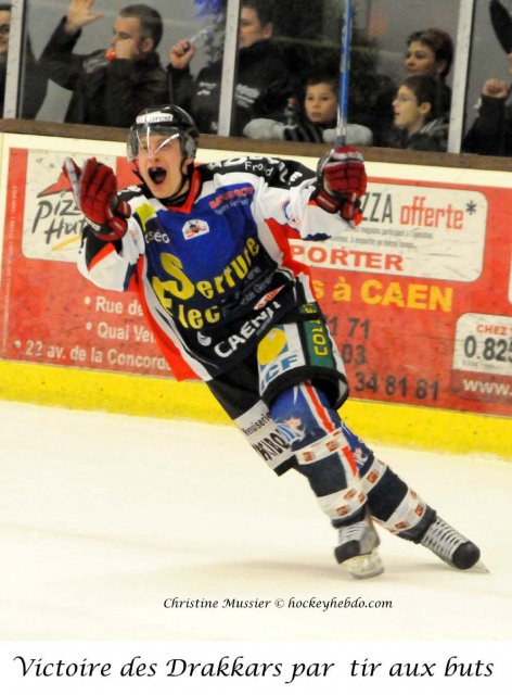 Photo hockey match Caen  - Chamonix  le 28/01/2011