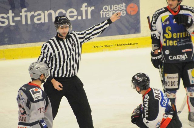 Photo hockey match Caen  - Grenoble  le 01/02/2011