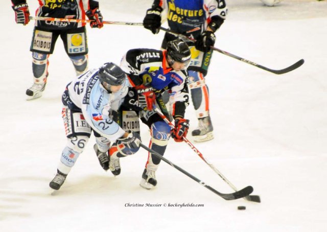Photo hockey match Caen  - Angers  le 18/02/2011