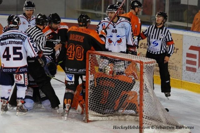 Photo hockey match Tours  - Angers  le 04/10/2008