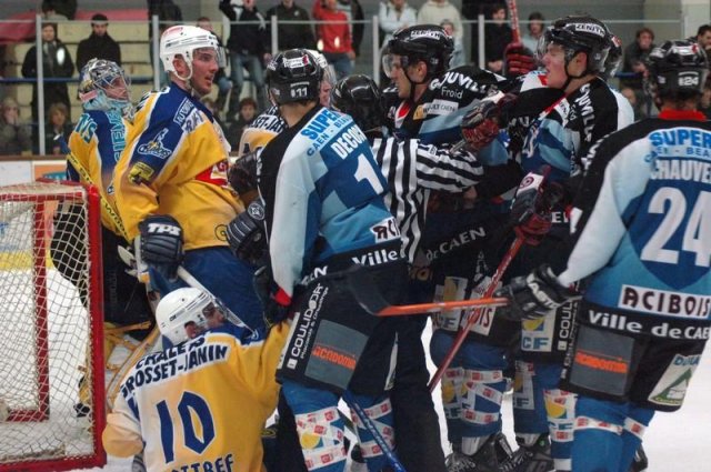 Photo hockey match Caen  - Chamonix  le 08/03/2008