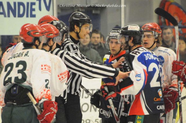 Photo hockey match Caen  - Mont-Blanc le 04/03/2011