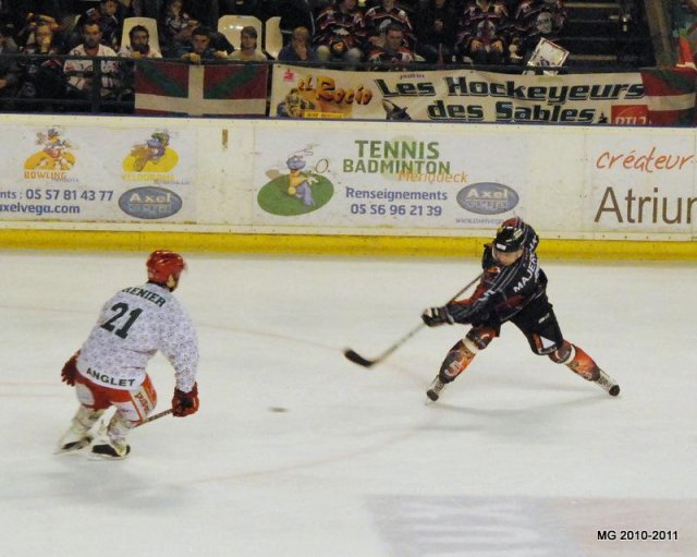 Photo hockey match Bordeaux - Anglet le 26/03/2011