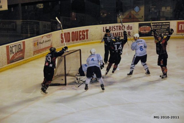 Photo hockey match Bordeaux - Montpellier  le 16/04/2011