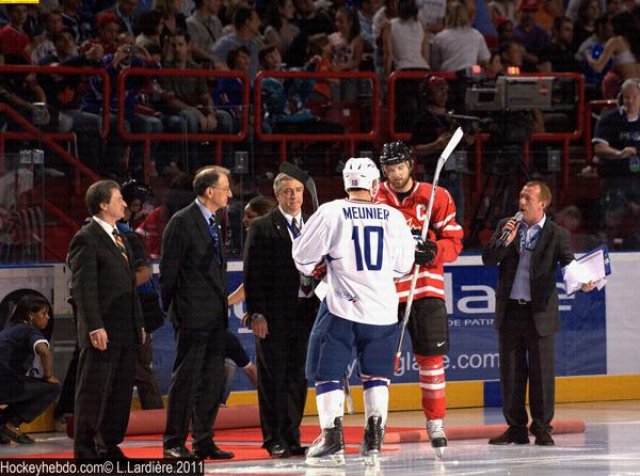 Photo hockey reportage France Canada : Vu par Laurent