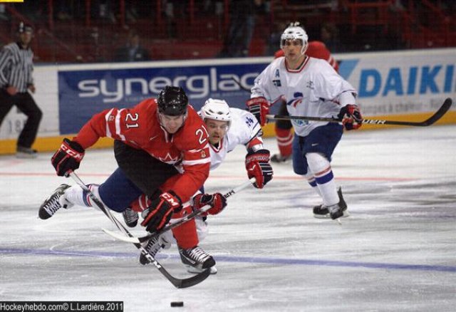 Photo hockey reportage France Canada : Vu par Laurent