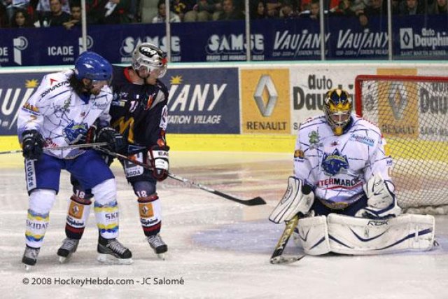 Photo hockey match Grenoble  - Villard-de-Lans le 14/10/2008