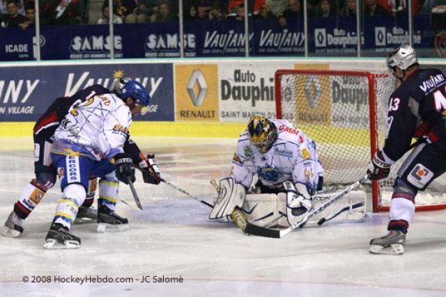 Photo hockey match Grenoble  - Villard-de-Lans le 14/10/2008