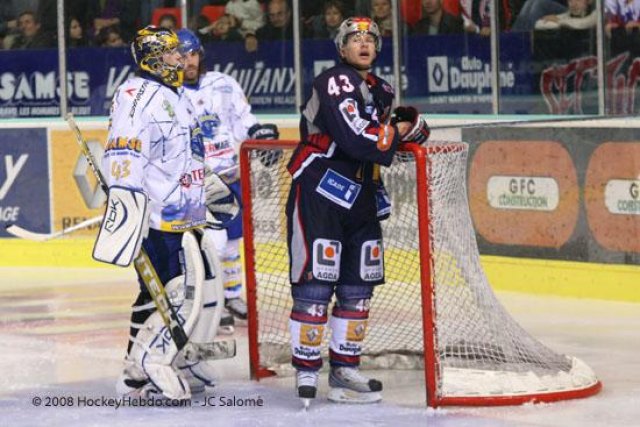 Photo hockey match Grenoble  - Villard-de-Lans le 14/10/2008