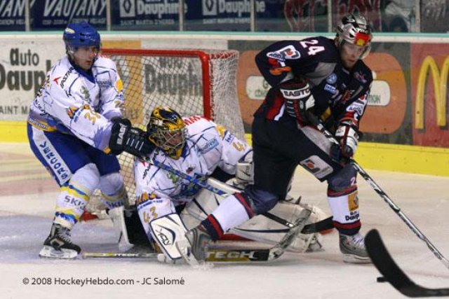 Photo hockey match Grenoble  - Villard-de-Lans le 14/10/2008
