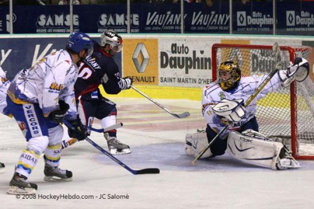 Photo hockey match Grenoble  - Villard-de-Lans le 14/10/2008
