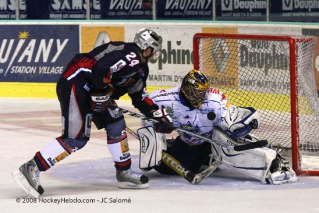 Photo hockey match Grenoble  - Villard-de-Lans le 14/10/2008