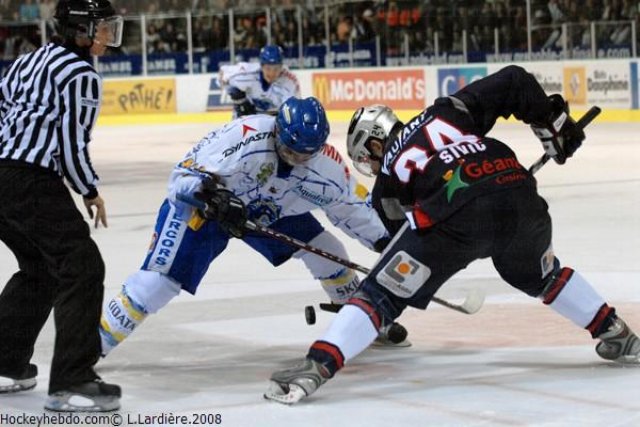 Photo hockey match Grenoble  - Villard-de-Lans le 14/10/2008