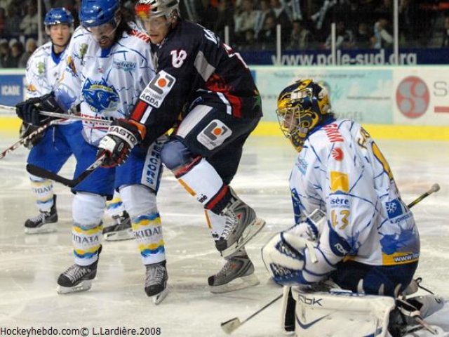 Photo hockey match Grenoble  - Villard-de-Lans le 14/10/2008