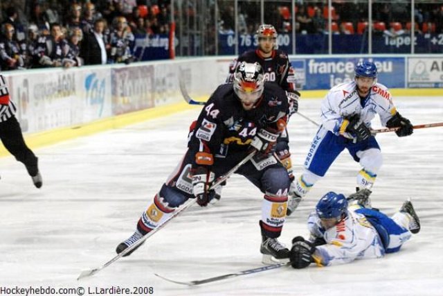Photo hockey match Grenoble  - Villard-de-Lans le 14/10/2008