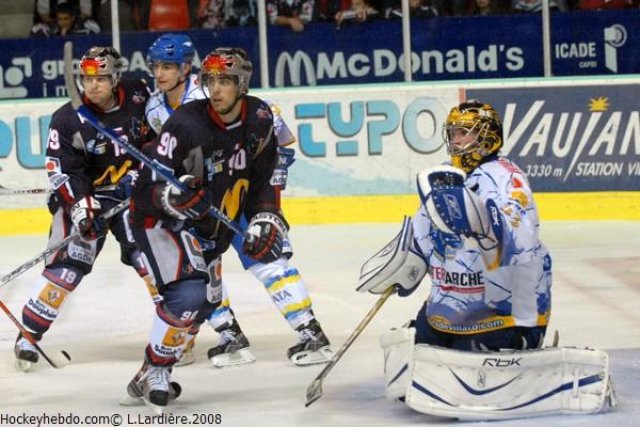 Photo hockey match Grenoble  - Villard-de-Lans le 14/10/2008