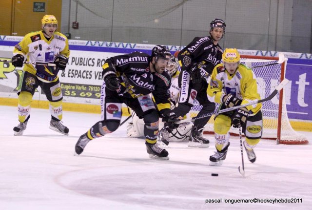 Photo hockey match Rouen - Strasbourg  le 22/10/2011