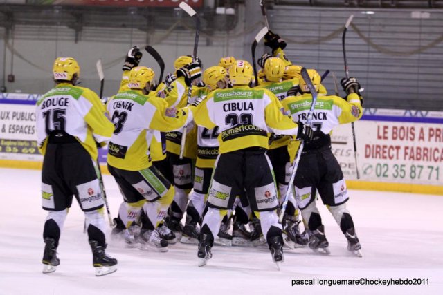 Photo hockey match Rouen - Strasbourg  le 22/10/2011