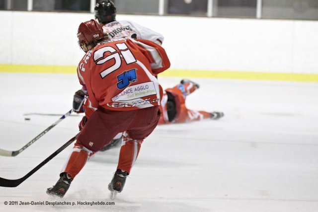 Photo hockey match Valence - Toulouse-Blagnac le 23/12/2011