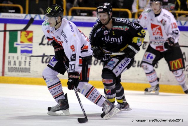 Photo hockey match Rouen - Amiens  le 08/01/2012