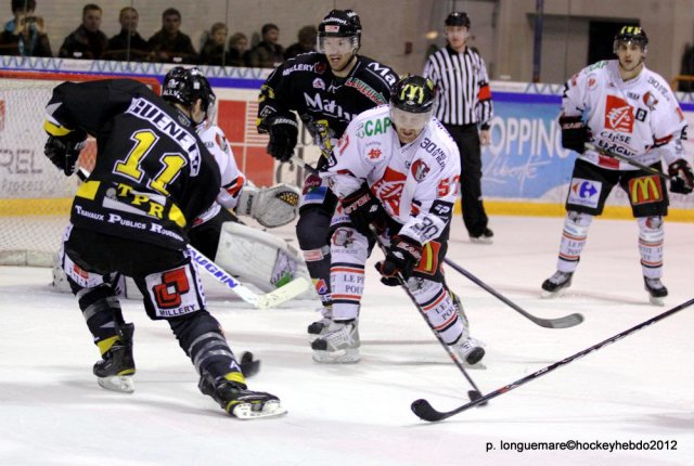 Photo hockey match Rouen - Amiens  le 08/01/2012