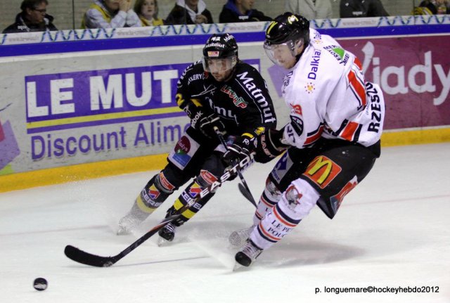 Photo hockey match Rouen - Amiens  le 08/01/2012