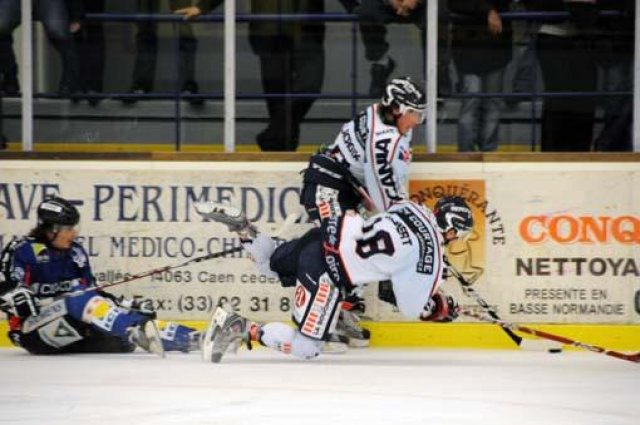 Photo hockey match Caen  - Angers  le 21/10/2008