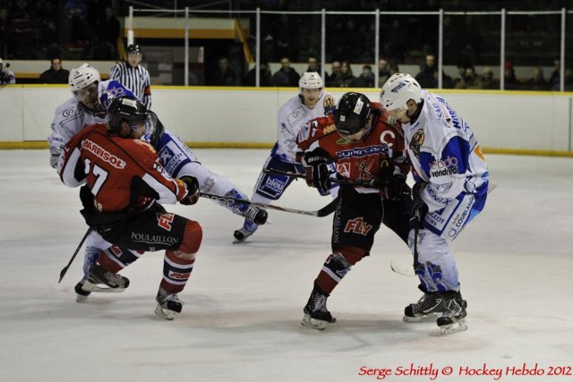 Photo hockey match Mulhouse - Reims le 04/02/2012
