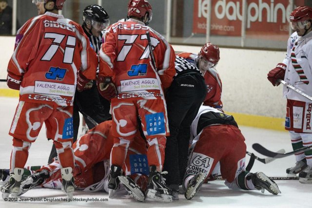 Photo hockey match Valence - Anglet le 11/02/2012