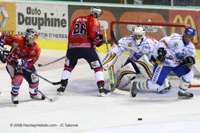Photo hockey match Grenoble  - Villard-de-Lans le 21/10/2008
