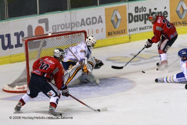 Photo hockey match Grenoble  - Villard-de-Lans le 21/10/2008