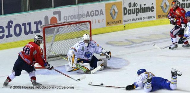 Photo hockey match Grenoble  - Villard-de-Lans le 21/10/2008