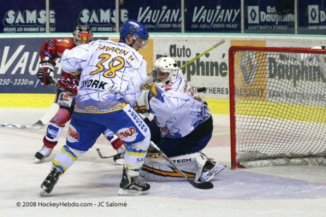 Photo hockey match Grenoble  - Villard-de-Lans le 21/10/2008